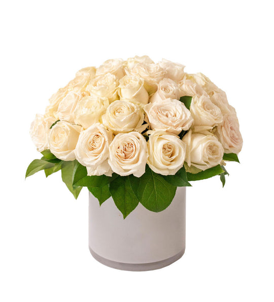 White Chic Roses - Skye Flowers Design