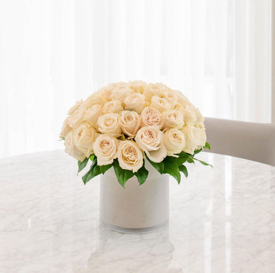 White Chic Roses - Skye Flowers Design