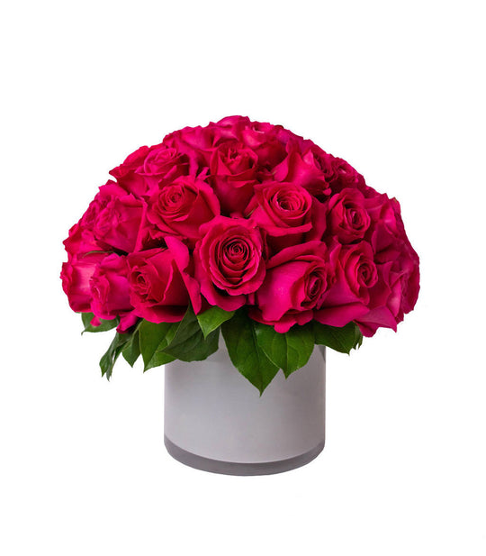 Hottest Pink Roses - Skye Flowers Design