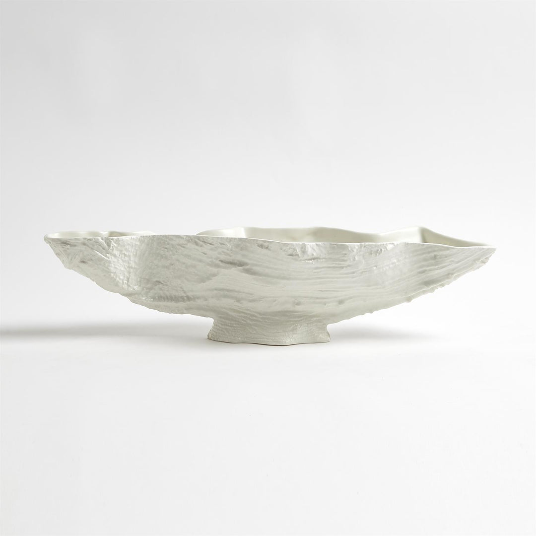 SERPENTINE LIME BOWL-MATTE WHITE