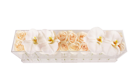 Rectangle Fresh Rose Box - Skye Flowers Design