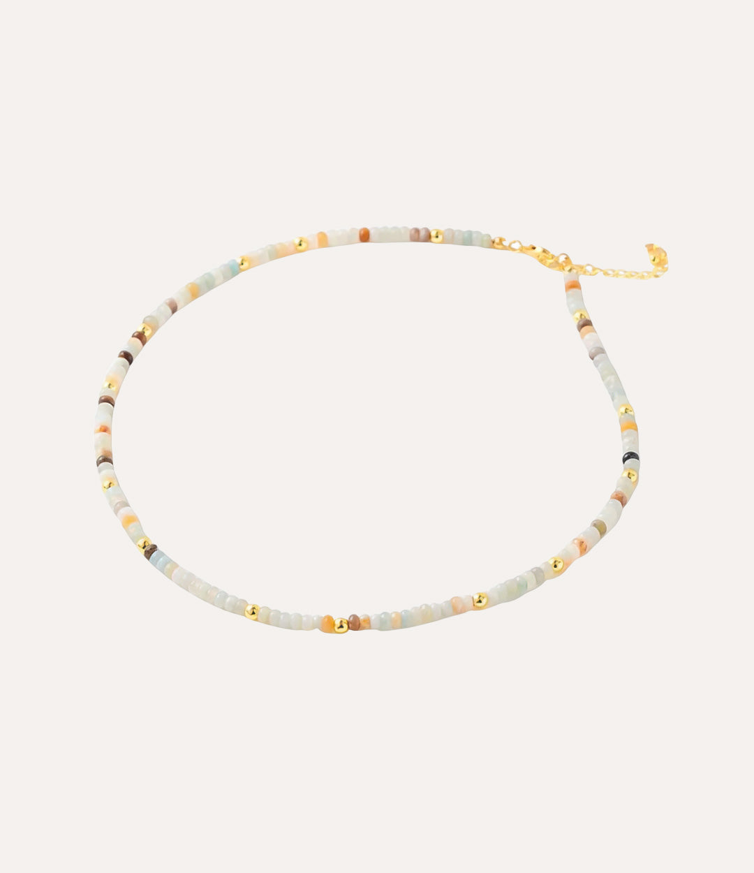 Necklace with multicoloured beads. A perfect gift for teens or boho lovers.
