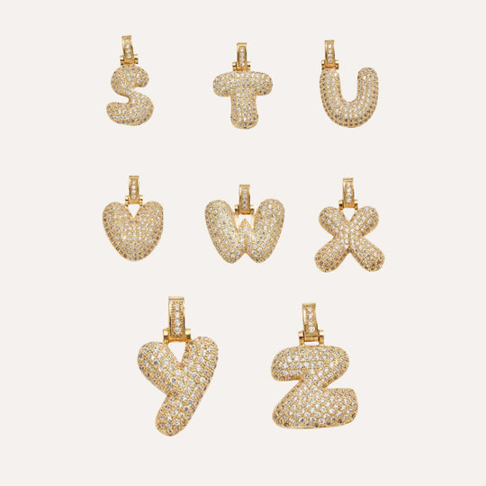 14K gold plated necklace with bubble charm