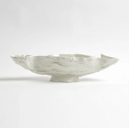 SERPENTINE LIME BOWL-MATTE WHITE