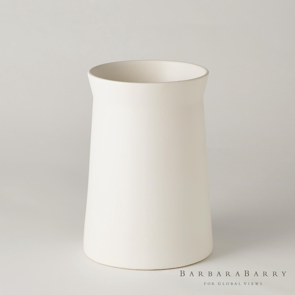 Soft Curve Vase-Moon-Lg