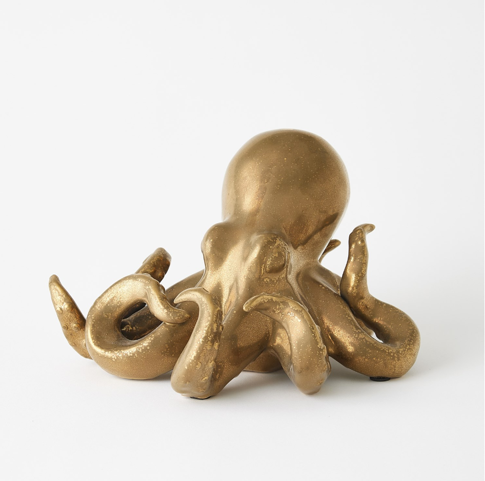 Octopus-Matte Gold