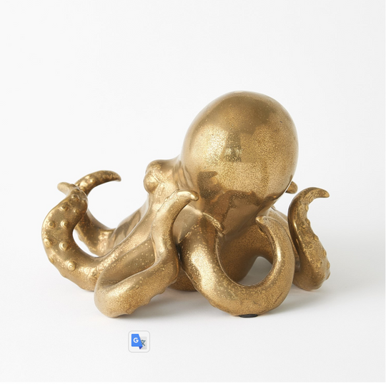 Octopus-Matte Gold