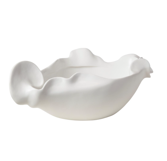 Free Form Bowl-Matte White-Sm