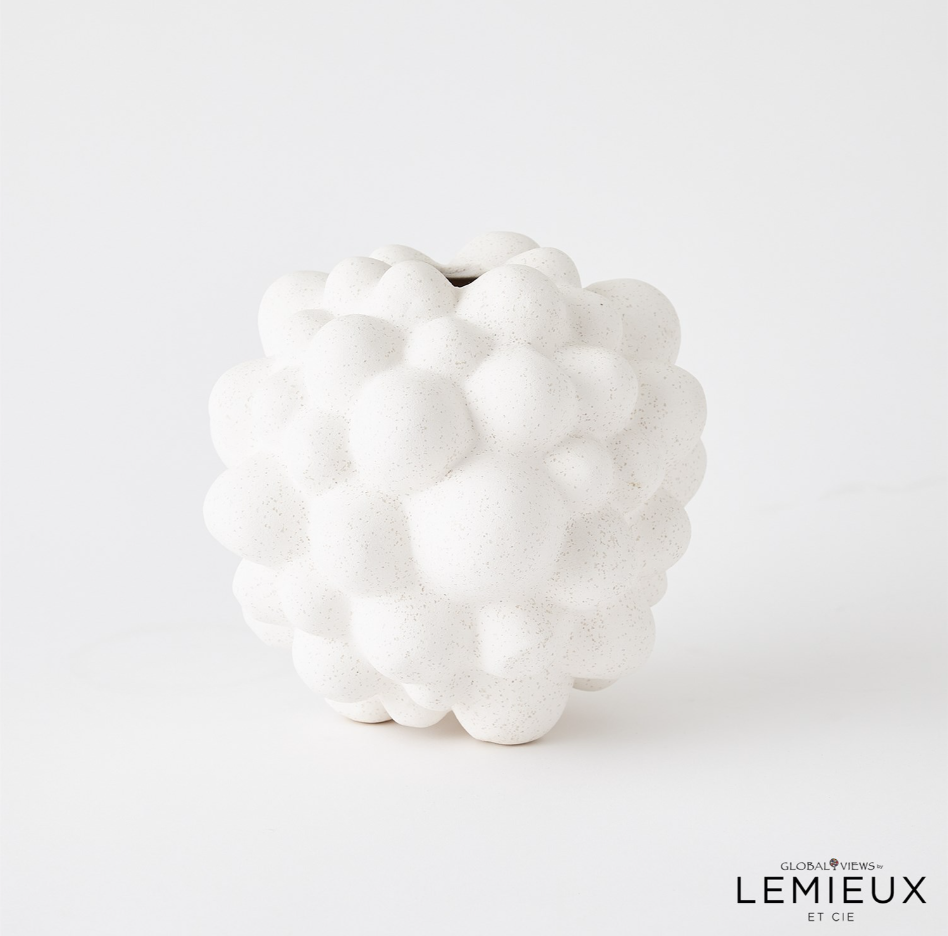 Bubble Vases- Volcanic White