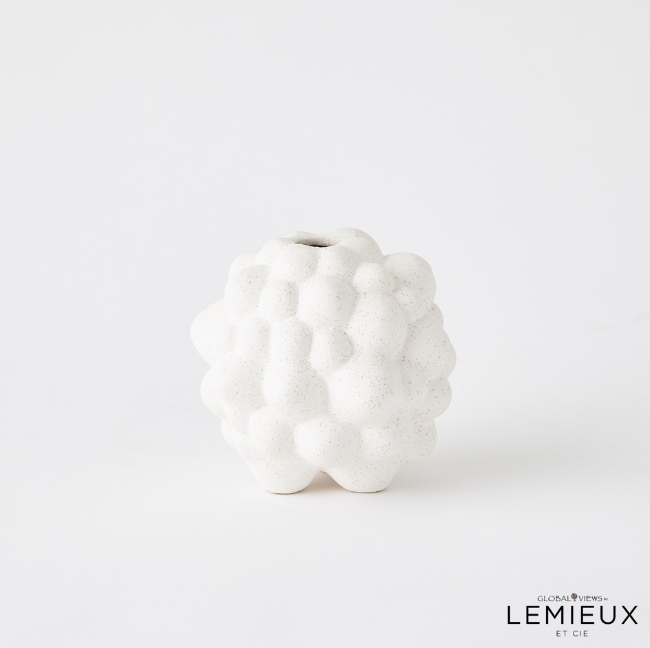 Bubble Vases- Volcanic White