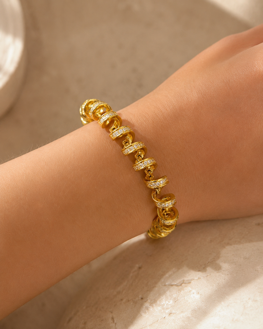 Diamond Spiral Bracelet