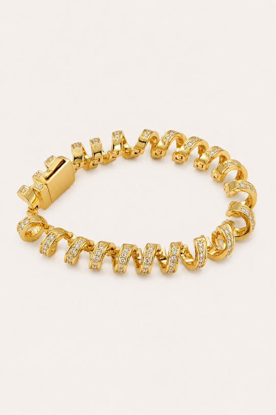 Diamond Spiral Bracelet