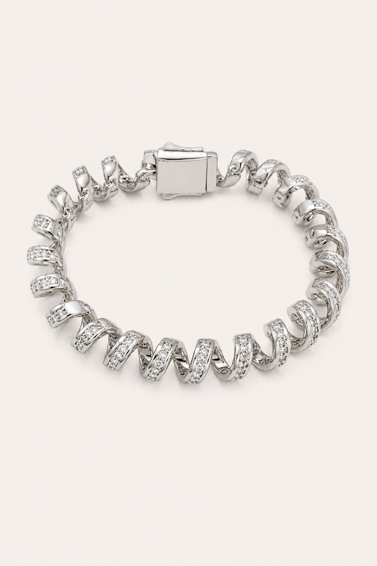 Diamond Spiral Bracelet