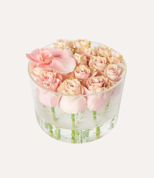 Round Fresh Rose Box