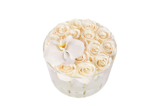 Round Fresh Rose Box