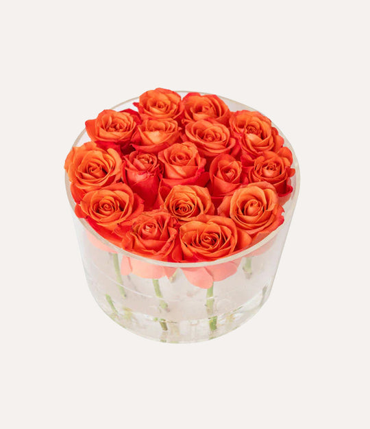 Round Fresh Rose Box