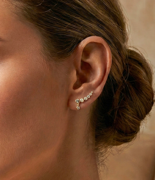 Diamond Wing Earrings