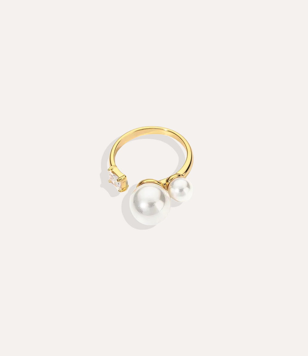 Double Pearl Ring