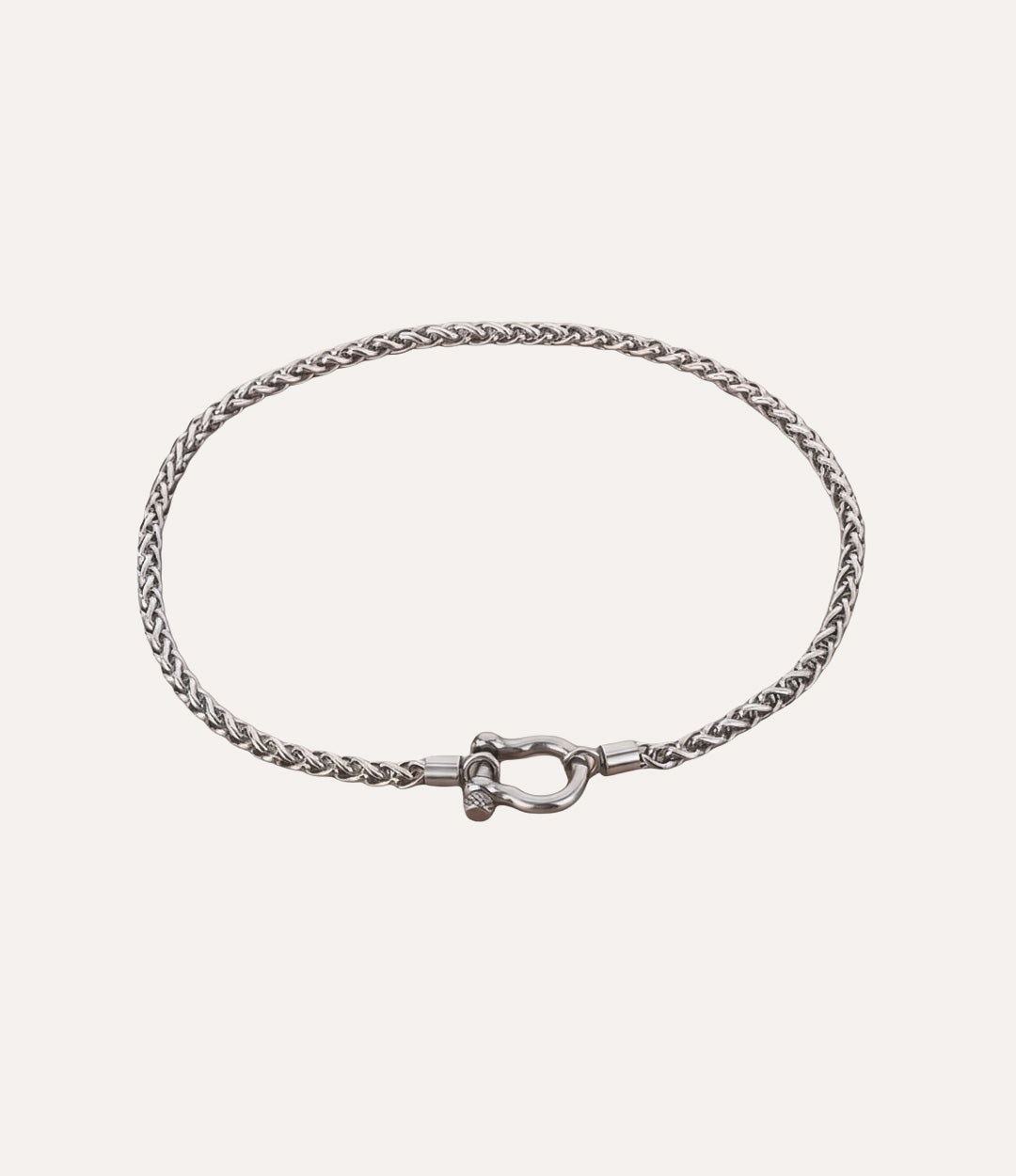 Horse Bit Chain Necklace Silver