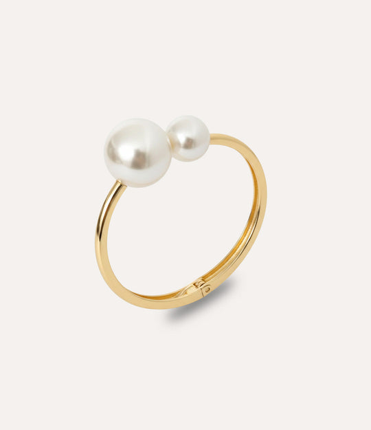 Asymmetrical Pearl Bangle