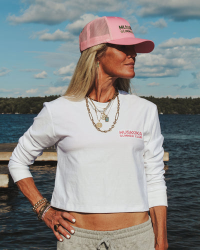 Cropped Longsleeve Tee - Muskoka Summer Club