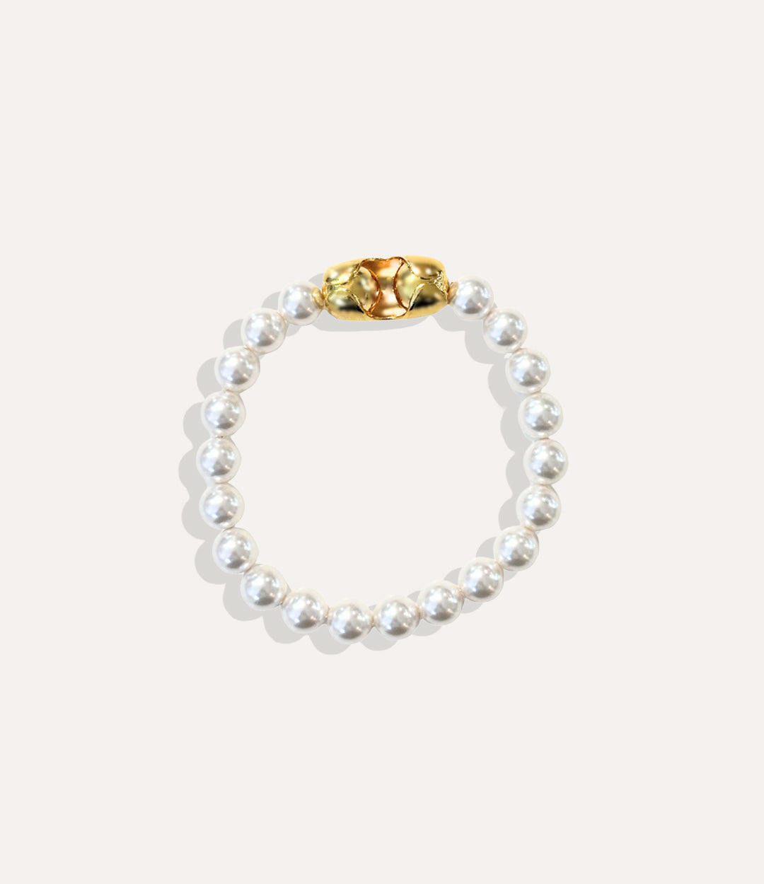 Magnetic Pearl Bracelet featuring 10mm Swarovski pearls and a magnetic clasp on a 7.5-inch strand.