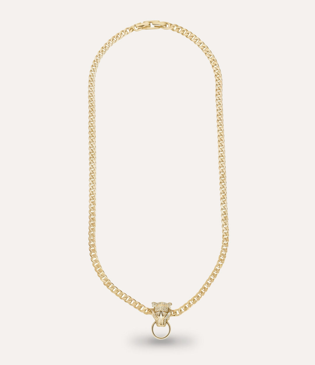 Gold Panther Necklace with pendant