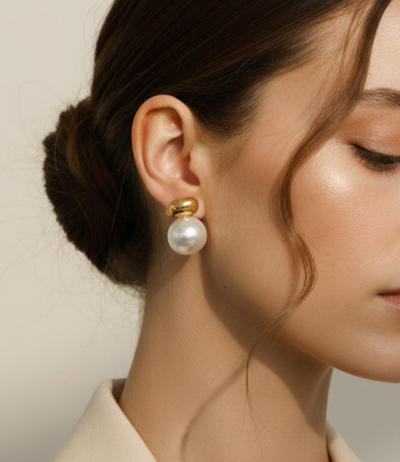 Pearl Drop Studs