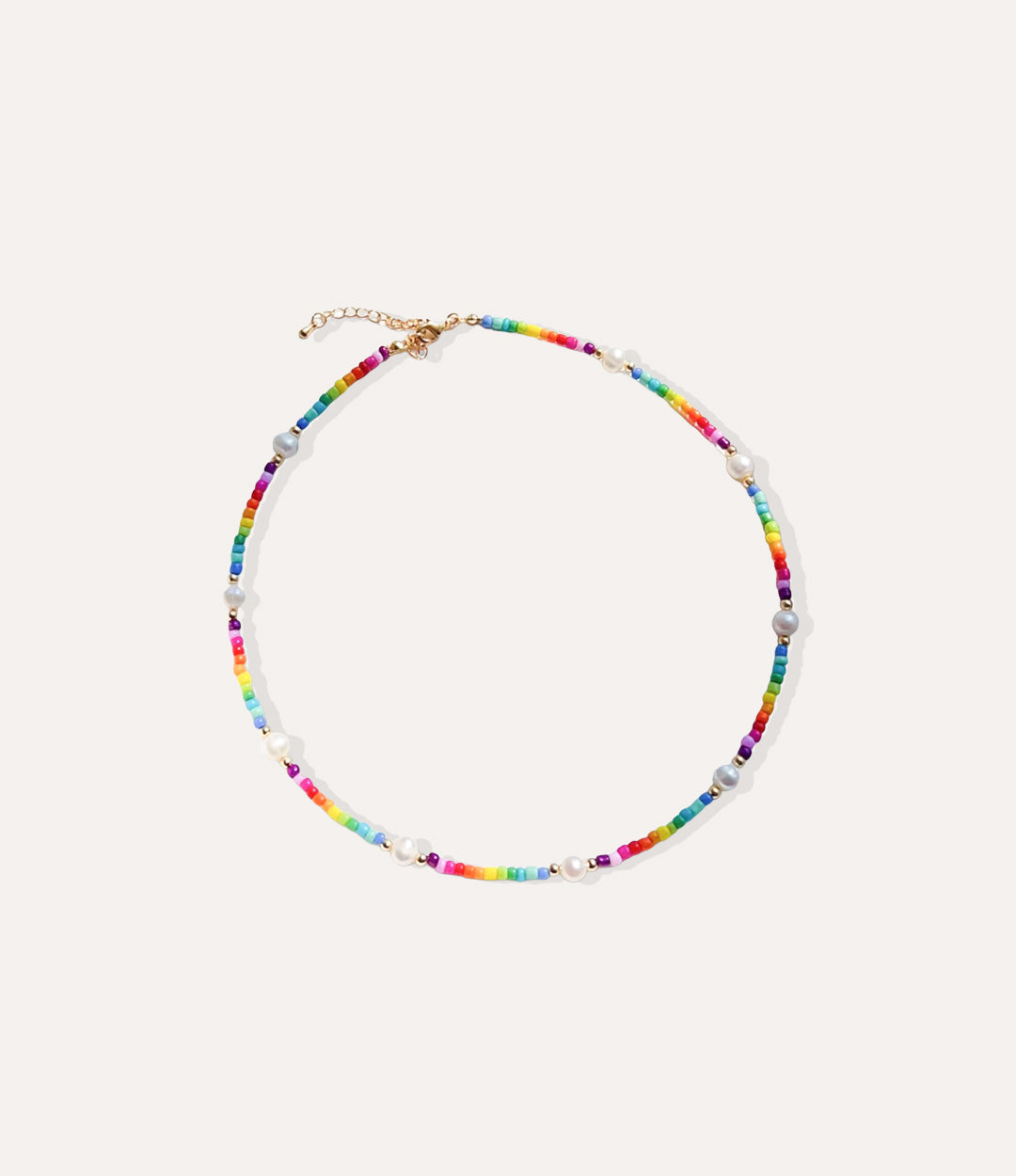 Rainbow Pearl Necklace