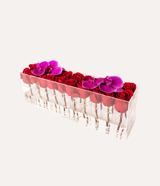 Rectangle Fresh Rose Box