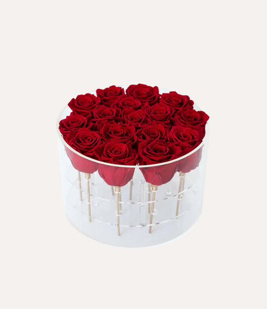 Round Forever Rose Box