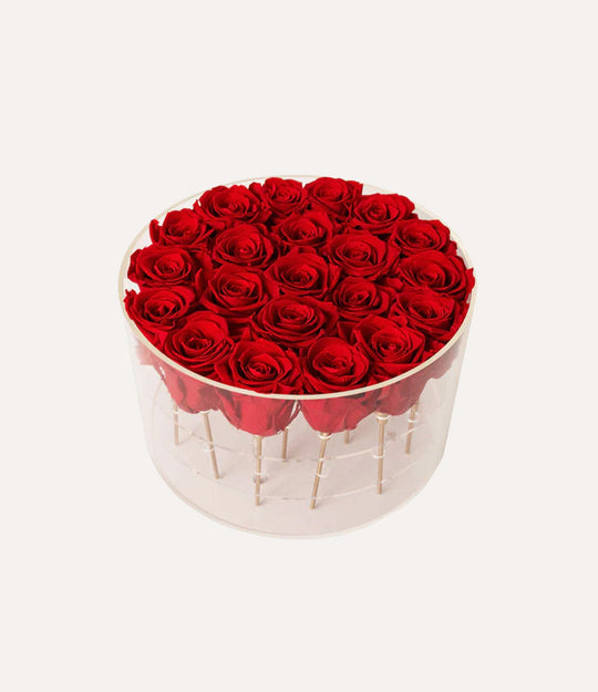 Round Forever Rose Box