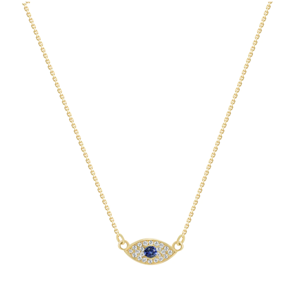 gold evil eye necklace