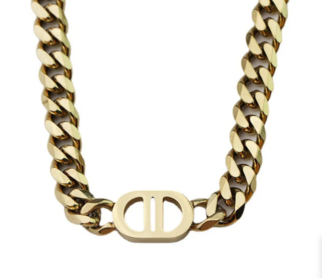 gold chain link necklace