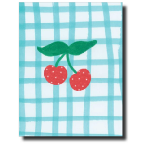 Blank - "Gingham Cherries"