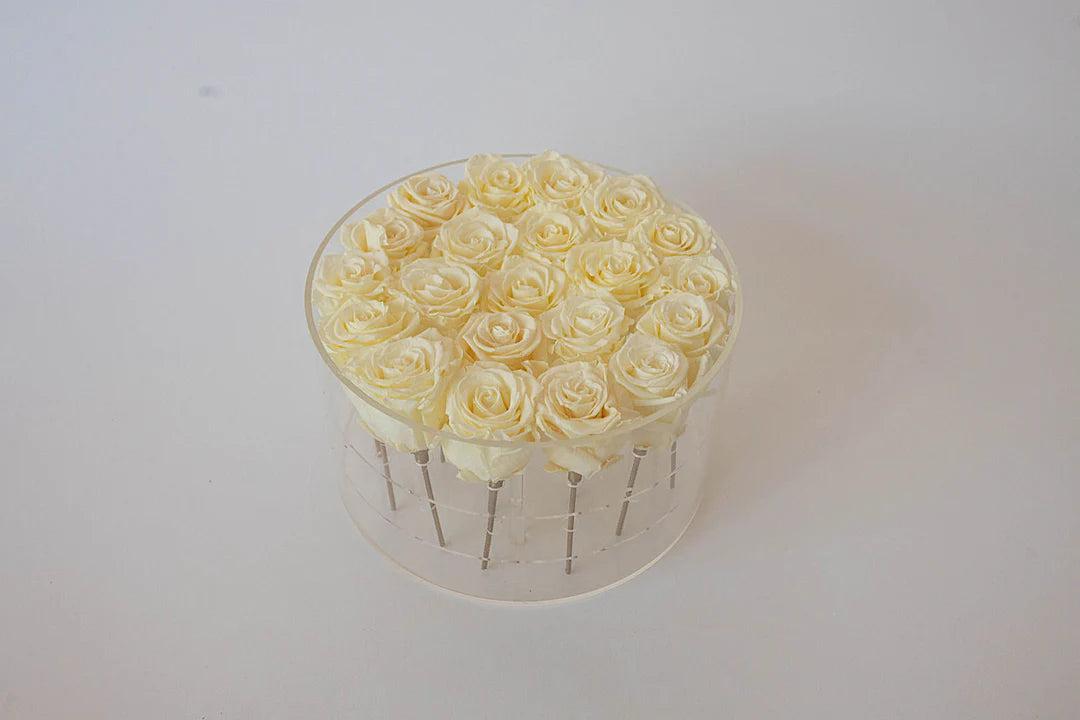 Round Forever Rose Box