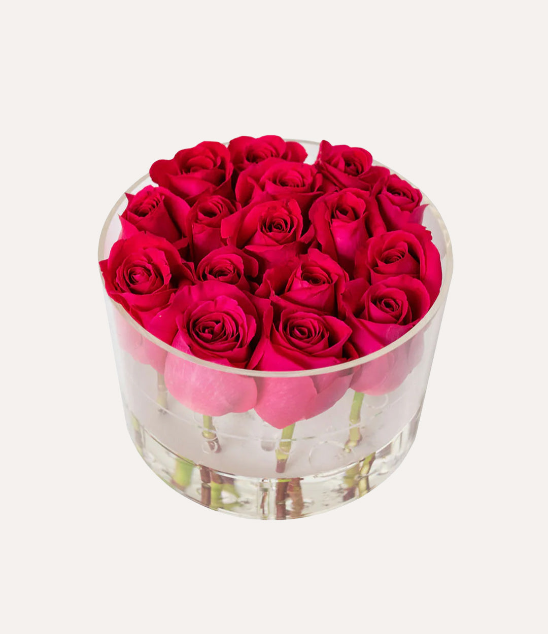 Round Fresh Rose Box