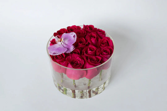 Round Fresh Rose Box