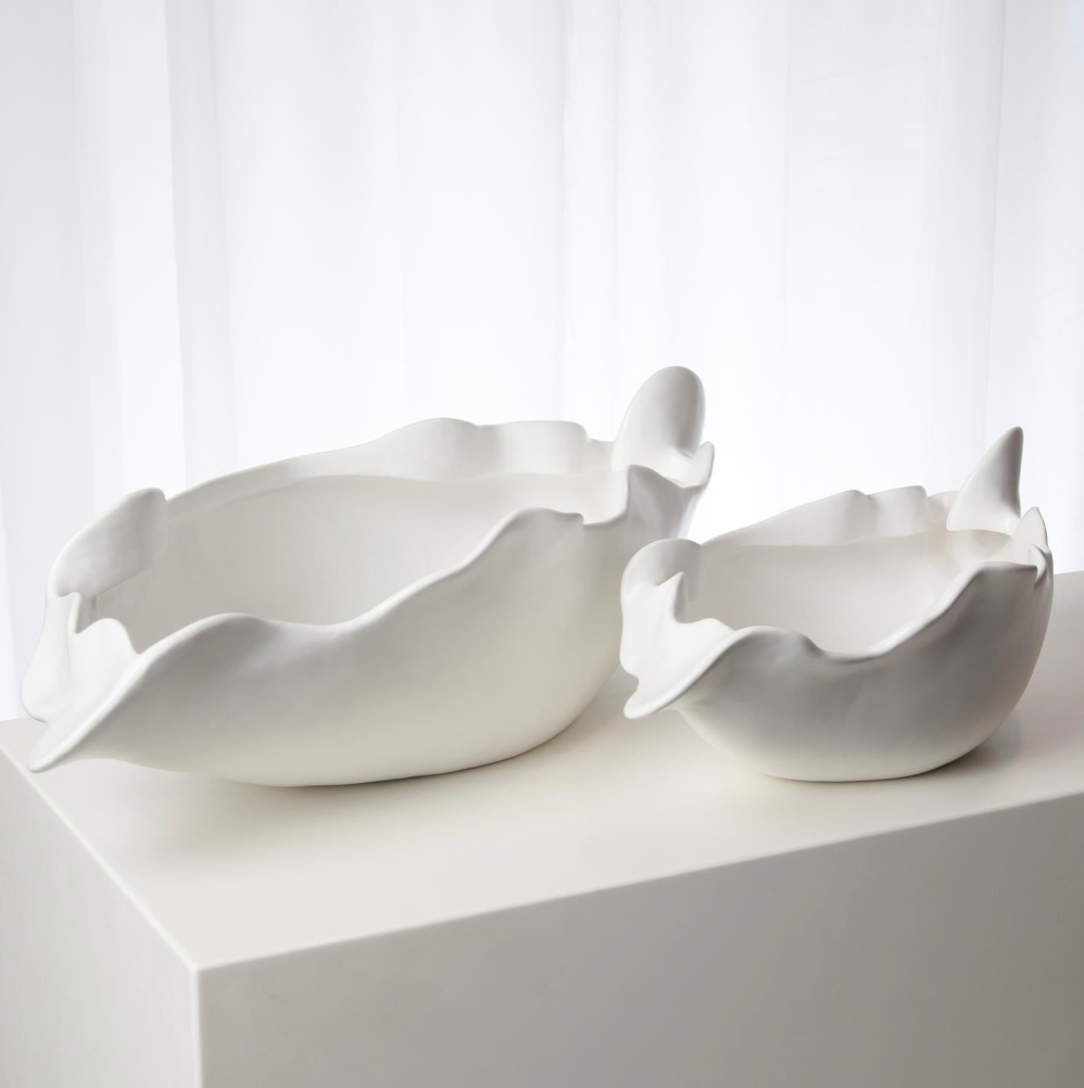 Free Form Bowl-Matte White - Skye Flowers Design