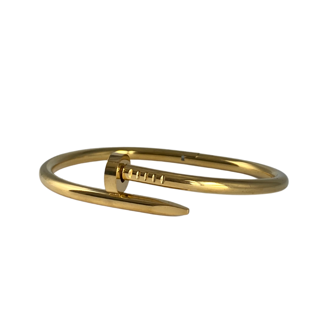 gold plated screw bracelet