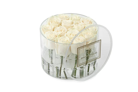 Round Fresh Rose Box