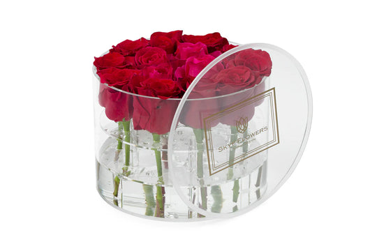 Round Fresh Rose Box