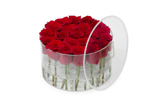 Round Fresh Rose Box