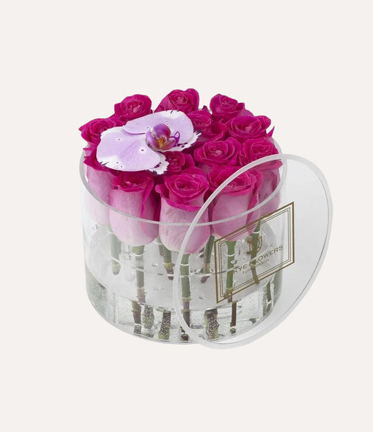 Round Fresh Rose Box