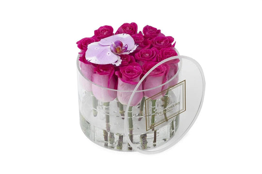 Round Fresh Rose Box