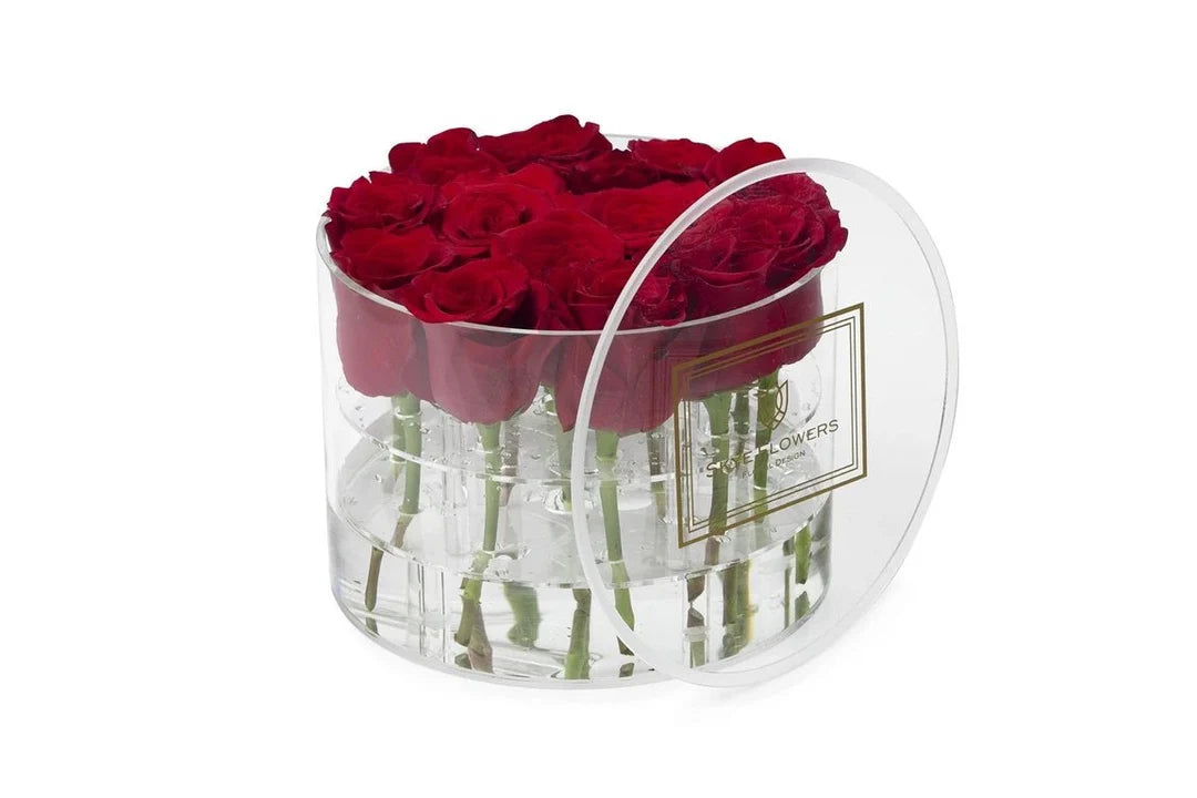 Round Fresh Rose Box