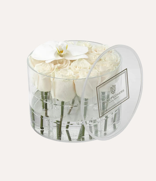 Round Fresh Rose Box