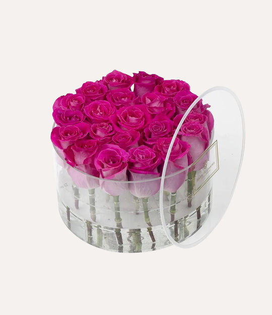 Round Fresh Rose Box