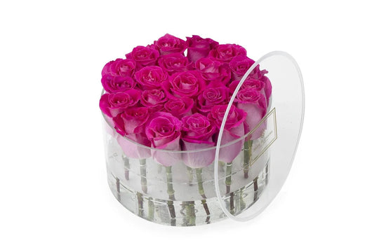 Round Fresh Rose Box