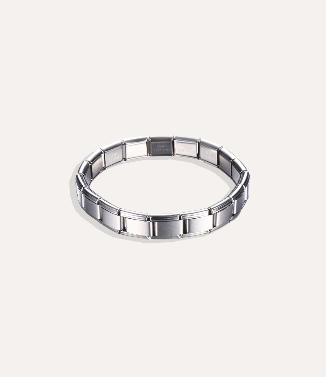 Stretch Watch Band bracelet in 18k silver displayed on a clean background.